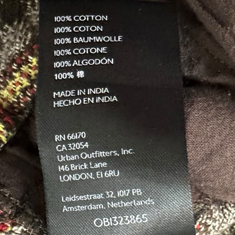 Free People Dark Academia Tartan Plaid Wide Leg Shape Up Trouser Pants Size 2 - Picture 13 of 15